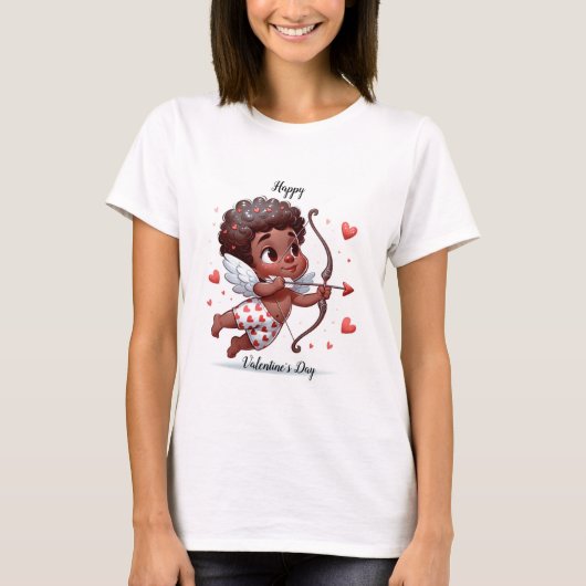 Cupido's Valentijnsdag T-shirt (Voorkant)