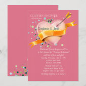 Cupid's Arrow Couples Bridal Shower Invitation Kaart (Voorkant / Achterkant)