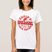 Cupid's Brewing Co Cute Coffee Valentijnsdag T-S T-shirt (Voorkant)
