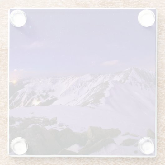 Cupid's Celestial Uitzicht Glazen Onderzetter (Achterkant)