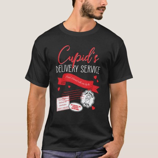 Cupid's Delivery Service L&D Nurse Valentines Day  T-shirt (Voorkant)
