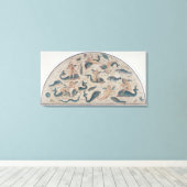 Cupids, Dolphins en Sealife uit Utique Canvas Afdruk (Insitu (Houten vloer))