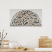 Cupids, Dolphins en Sealife uit Utique Poster (Keuken)