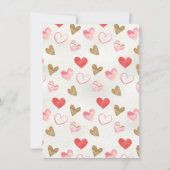 Cupids en Cocktails Valentijnsdag Baby shower Kaart (Achterkant)