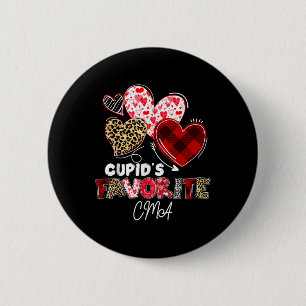 Cupids Favoriete CMA Verpleegkundige Valentijn Buf Ronde Button 5,7 Cm