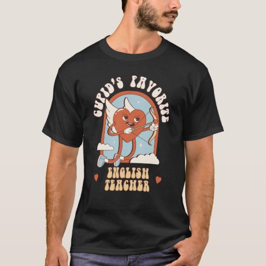 Cupid's favoriete Engelse leraar leraar leerling C T-shirt (Voorkant)