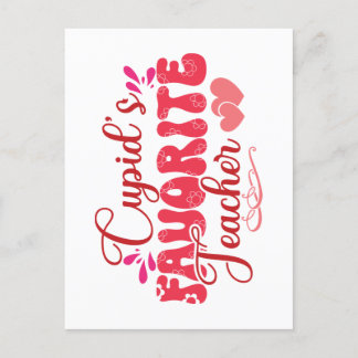 Cupid's favoriete leraar briefkaart