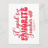Cupid's favoriete leraar briefkaart (Voorkant)