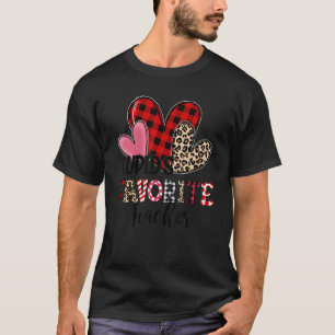 Cupid's favoriete leraar drie hart Valentijnse T-shirt