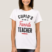 Cupids favoriete leraar T-Shirt Valentijnsdag Sch (Voorkant)