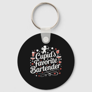 Cupid's Favoriete Rtender Grappige Valentijnsdag D Sleutelhanger