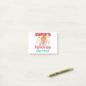 Cupid's favoriete tandheelkundige Valentijnsdag Post-it® Notes (Op bureau)