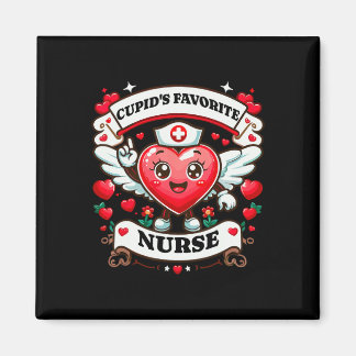 Cupid's favoriete verpleegkundige Valentijnsdag Magneet