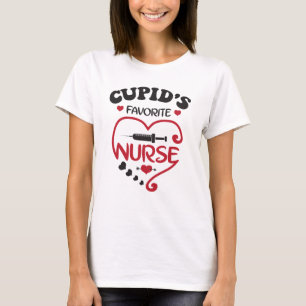 Cupid's favoriete verpleegster, Valentijnsdag verp T-shirt