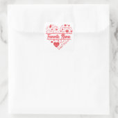Cupids favoriete verpleegsters vierkante sticker (Tas)