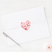 Cupids favoriete verpleegsters vierkante sticker (Envelop)