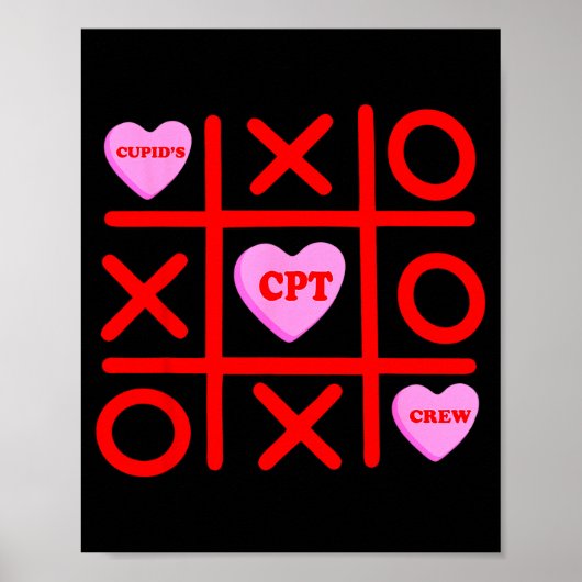 Cupids Favorite Cpt Crew Xoxo Phlebotomist Valenti Poster (Voorkant)
