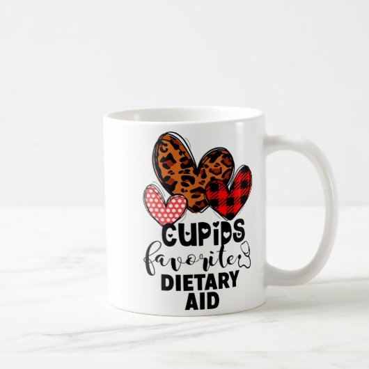 Cupids Favorite Dietary Aid Nurse Gift Valentines Koffiemok (Rechts)
