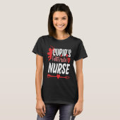 Cupid's Favorite Nurse Valentine Day Nursing Medic T-shirt (Voorkant volledig)