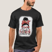 Cupid's Favorite Ophthalmic Tech Messy Bun Valenti T-shirt (Voorkant)