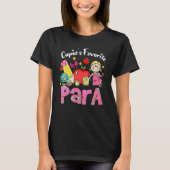 Cupid's Favorite Para Apple Cute Cupid Valentine's T-shirt (Voorkant)