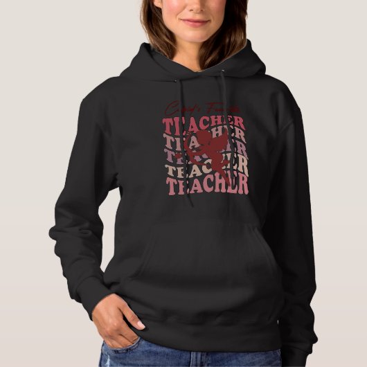 Cupid's Favorite Teacher  Valentines Day Teachers Hoodie (Voorkant)