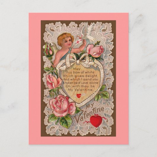 Cupid's gedicht Briefkaart (Voorkant)