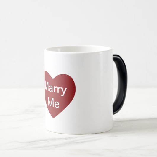 Cupids Hearts Magic Love Mok - Marry Me Proposal (Voorkant rechts)