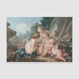 Cupids in samenzwering door Francois Boucher Tissuepapier