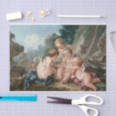 Cupids in samenzwering door Francois Boucher Tissuepapier (Craft)