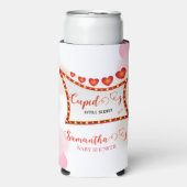 Cupid's Little Secret Valentine Baby Shower Seltzer Blikjeskoeler (Seltzer Voorkant)