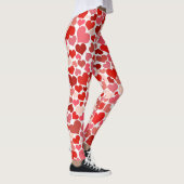 Cupid's Love Hearts Red Pink Valentijn Leggings (Rechts)