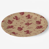 Cupids Pijlen en Hartjes ID630 Papieren Bordje (Gekanteld)