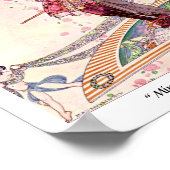 Cupids, prinses en prinses op een magische fan poster (Hoek)