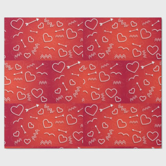 Cupid's Quiver: Abstract Geometric Love Pattern Cadeaupapier