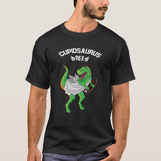 Cupidsaurus Rex Dinosaur Rex Dino Love Valentijns T-shirt (Voorkant)