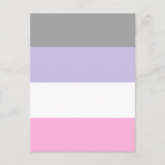 Cupioromantic Pride Flag Briefkaart (Voorkant)