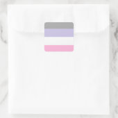 Cupioromantic Pride Flag  Vierkante Sticker (Tas)