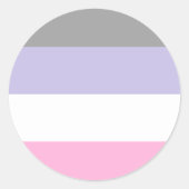 Cupiosexual Pride Flag  Ronde Sticker (Voorkant)