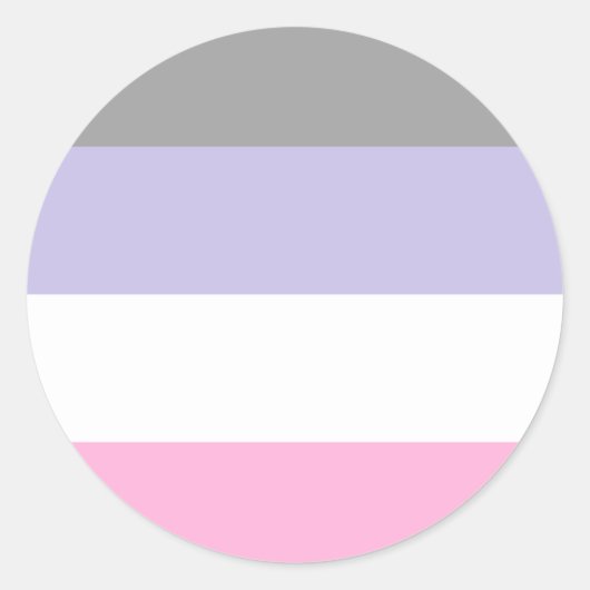 Cupiosexual Pride Flag  Ronde Sticker (Voorkant)