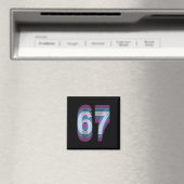 Cuple-kostuum 67 Six Seven Meme Grappig Magneet (Insitu (Vaatwasser))