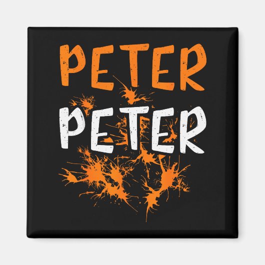Cuple-kostuum Peter Pumpkin Eater Spetterende Hall Magneet (Voorkant)