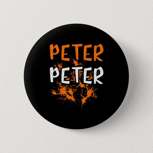Cuple-kostuum Peter Pumpkin Eater Spetterende Hall Ronde Button 5,7 Cm (Voorkant)