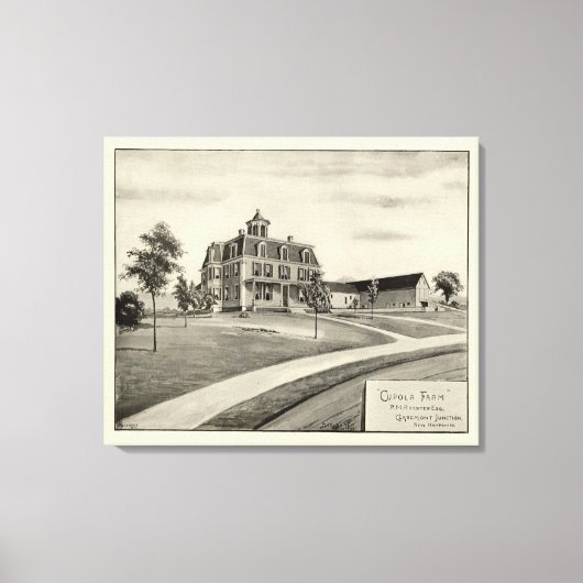 Cupola-Boerderij Canvas Afdruk (Voorkant)