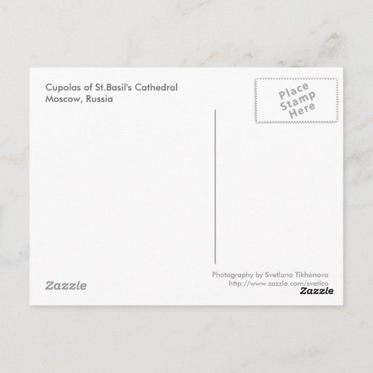Cupolas Briefkaart (Achterkant)