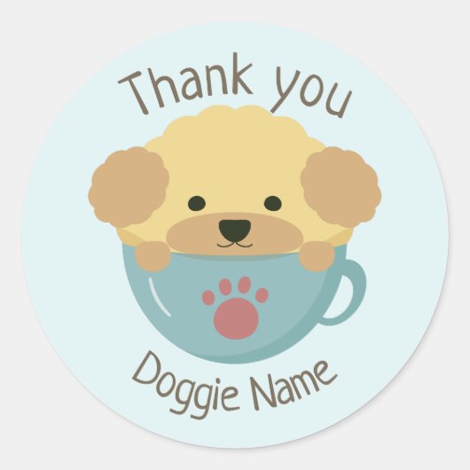 cupoodle ronde sticker (Voorkant)