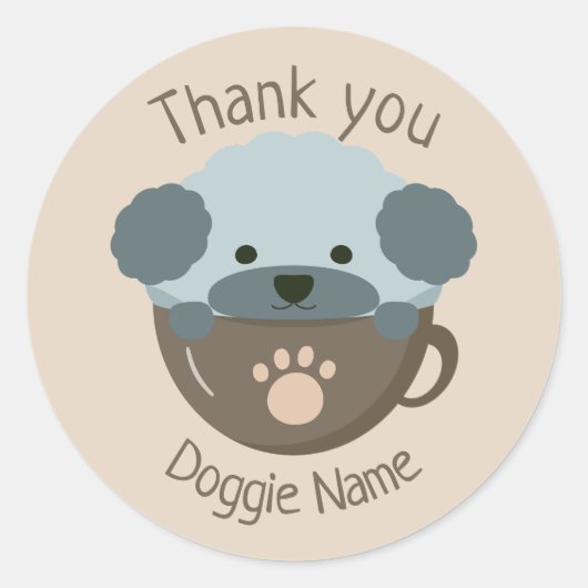 cupoodle ronde sticker (Voorkant)