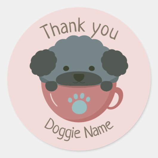 cupoodle ronde sticker (Voorkant)