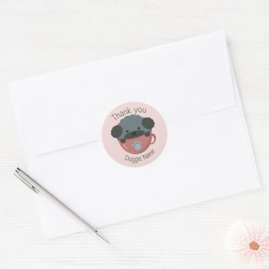 cupoodle ronde sticker (Envelop)