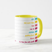 Cuppa Leuke Kleurrijke Gestreepte Snoep Shushes! Mok (Voorkant rechts)